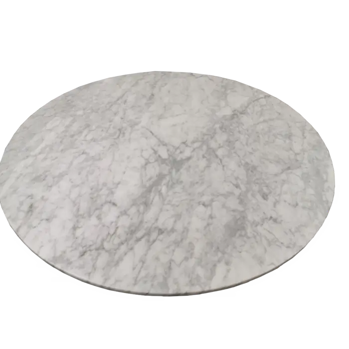 'Zenith’ Carrara marmeren ronde eettafel