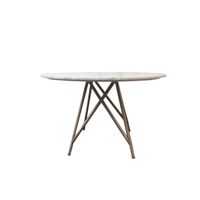 'Zenith’ Carrara marmeren ronde eettafel
