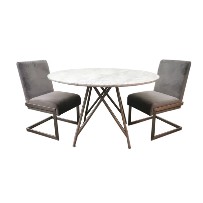 'Zenith’ Carrara marmeren ronde eettafel