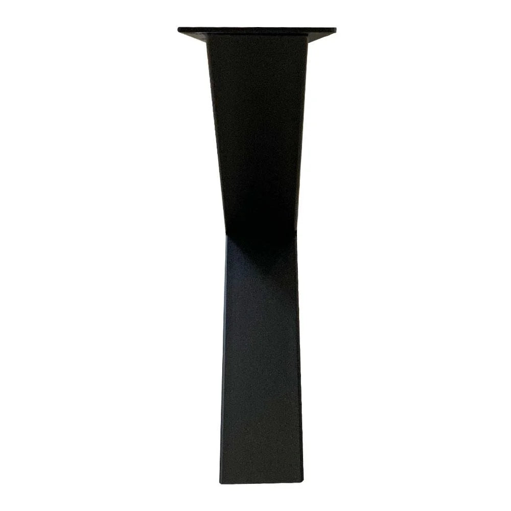 X-frame Salontafelpoot zwart breedte