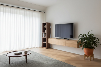 Avento Oak – Massief Eiken Zwevend TV-Meubel op Maat