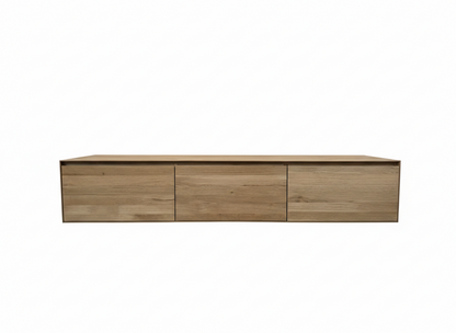 Avento Oak – Massief Eiken Zwevend TV-Meubel op Maat