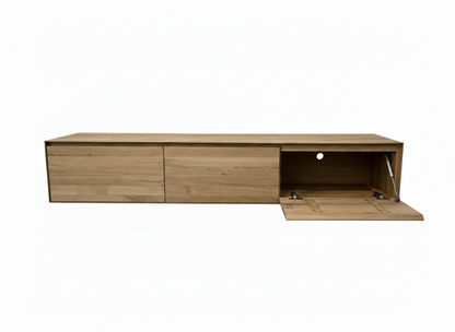 Avento Oak – Massief Eiken Zwevend TV-Meubel op Maat