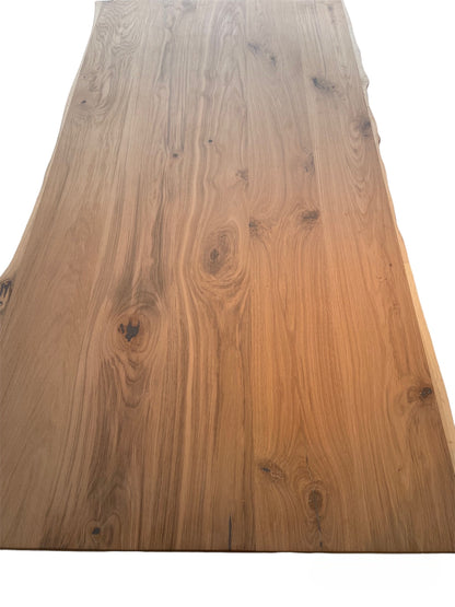 Eiken boomstam eettafel tafelblad