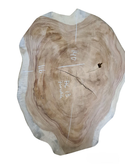 persoonlijke suar salontafel van boomstam