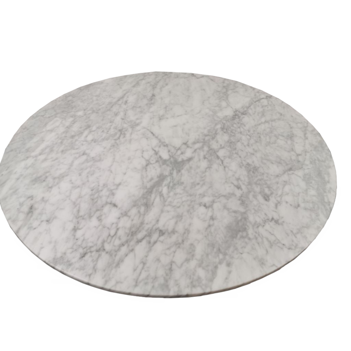'Zenith’ Carrara marmeren ronde eettafel