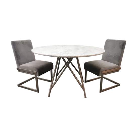 'Zenith’ Carrara marmeren ronde eettafel