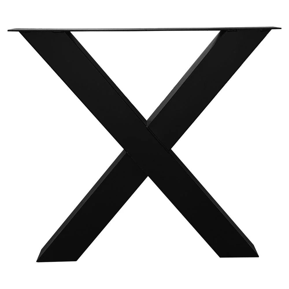 X-frame Eettafelpoot zwart lengte