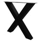 X-frame Eettafelpoot (zwart)