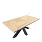Eiken kruistafel matrix-frame poten medium