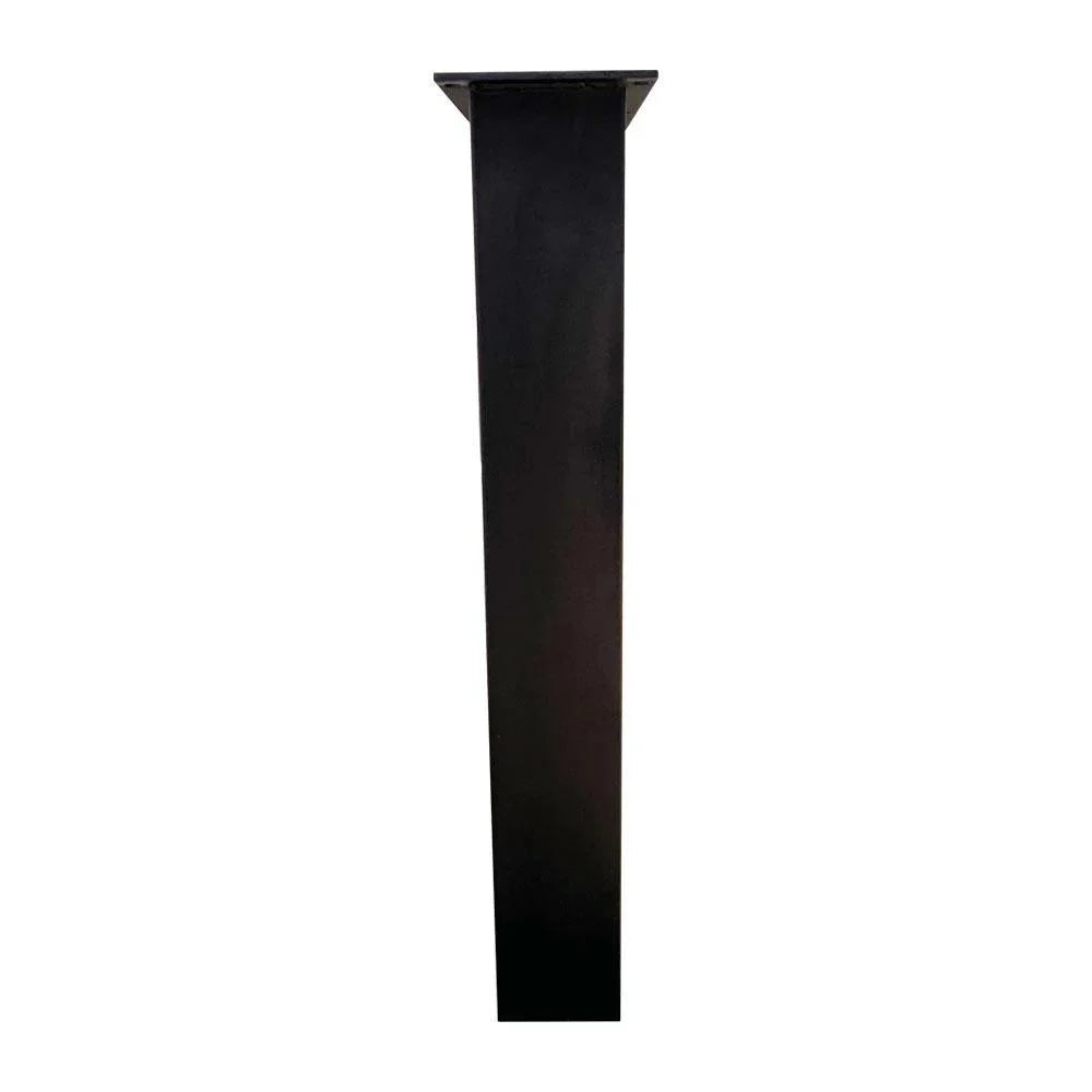 U-frame Eettafelpoot (10x5 cm) zwart breedte