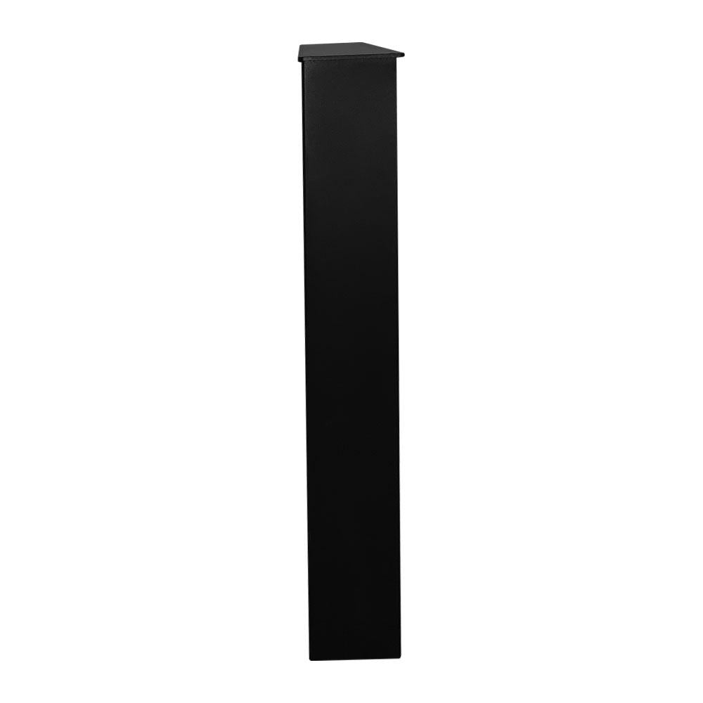 U-frame Eettafelpoot (10x10 cm) zwart breedte