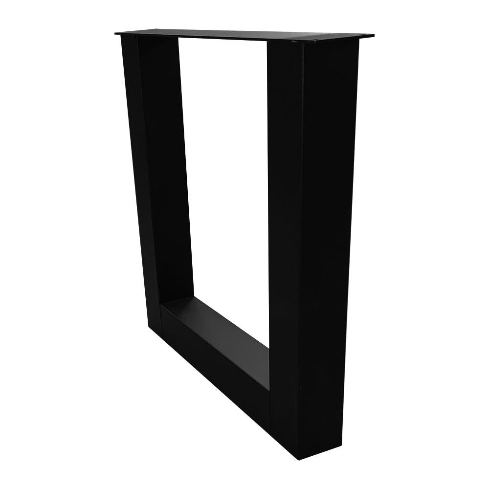 U-frame Eettafelpoot (10x10 cm) zwart