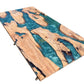 Rechte Epoxy Eettafel - ''Turquoise''