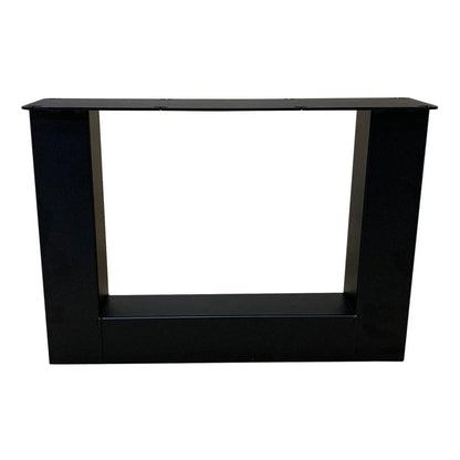 U-frame Salontafelpoot zwart lengte