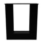 U-frame Bankpoot zwart voorkant