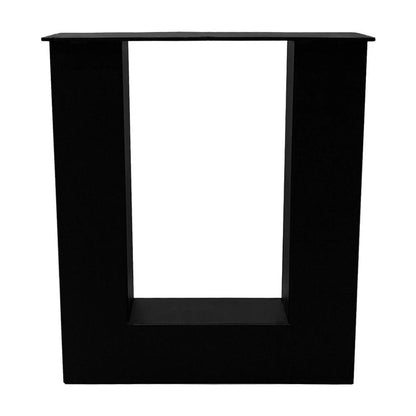 U-frame Bankpoot zwart voorkant