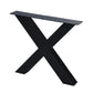 X-frame Eettafelpoot (zwart)
